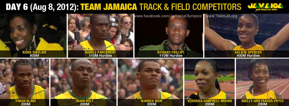 1170px x 432px - Day 6 (Aug 8): Track and Field Start List - Team Jamaica