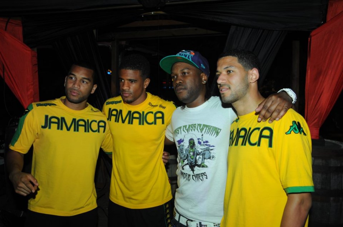 Reggae Boyz meet and greet at Truck Stop - Team Jamaica