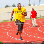 Usain Bolt during training session in Nassau Bahamas for 2015 IAAF World Relays