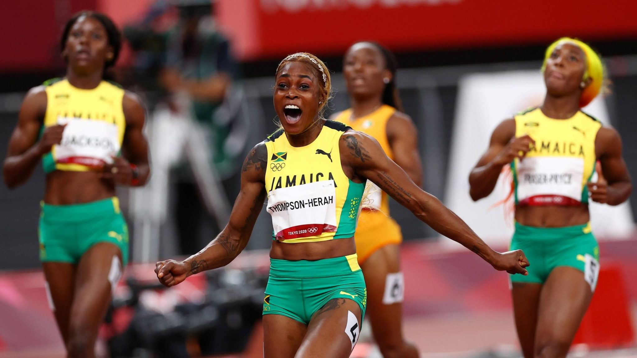 Jamaica’s female sprinters decorate Tokyo 100m final with an incredible